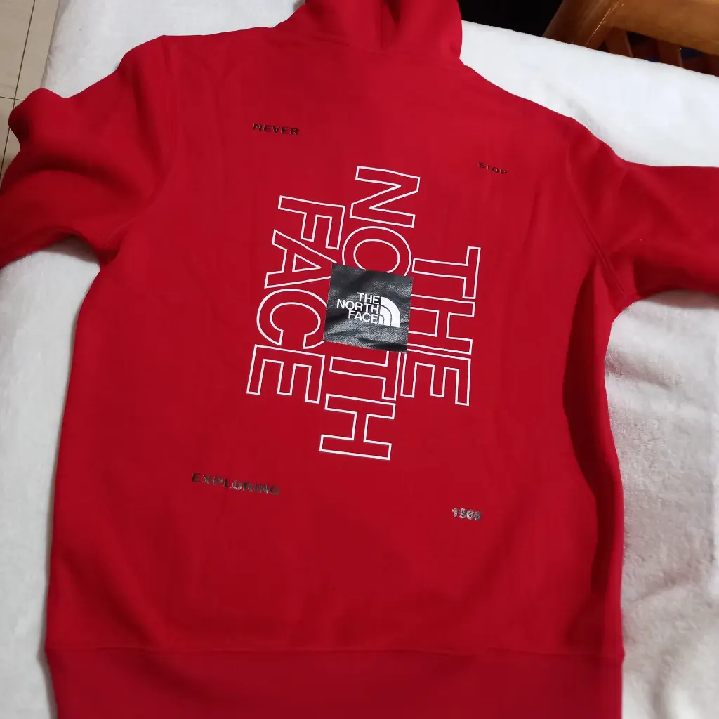 sudadera the north face M rojo encendido 7.webp